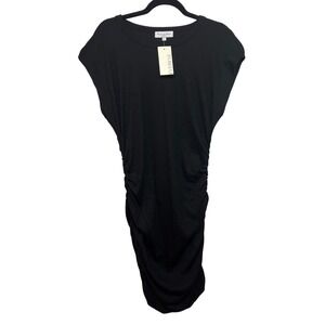 Michael Stars Maude Dress Black Large Evereve MADE IN‎ USA